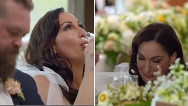 MAFS’ Poppy Jennings breaks down at wedding with Luke Eglin