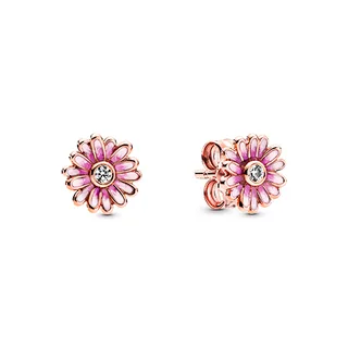 Pandora Pink Daisy Flower Stud Earrings