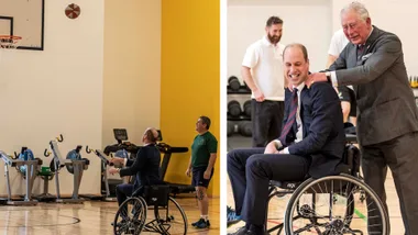 William gets helping hand from Charles in wheelchair basketball