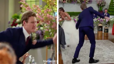 MAFS’ Sebastians busts out bizarre dance moves at wedding