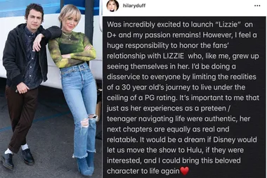 #FreeLizzieMcGuire is trending after Hilary Duff goes rogue on Instagram