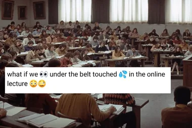 A University lecturer called out a student getting a handjob mid-lecture