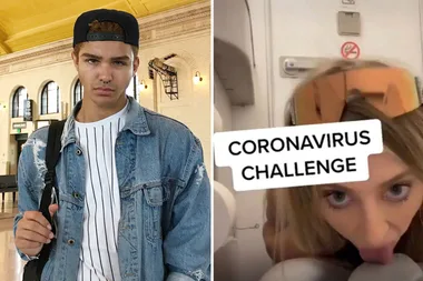 TikTok star who licked a toilet seat for clout contracts COVID-19