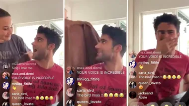 Demi Lovato accidentally crashes new lover Max Ehrich’s Insta Live