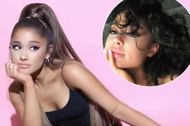 Ariana Grande shows her natural hair and DAMN it’s curly