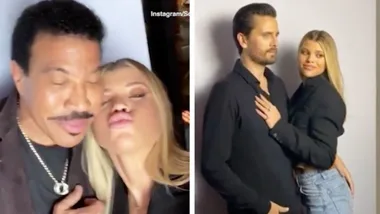 Sofia Richie is supported by Lionel and Scott Disick at Launch