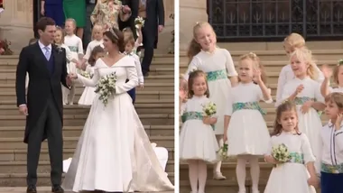 Royal children steal the show at Princess Eugenie’s wedding