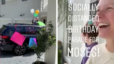 Gwyneth Paltrow throws son Moses a social distancing bday party