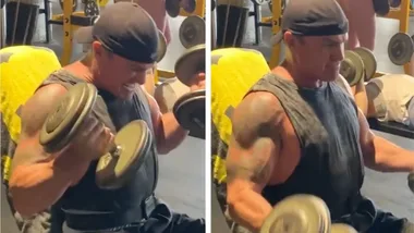Shannon Noll flaunts impressive biceps after returning to the gym