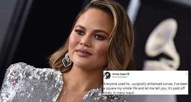 Chrissy Teigen claps back at nasty troll who made fun of her “square” body