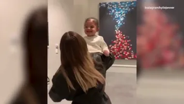 ‘Let me go!’: Kylie Jenner carries Stormi out of Stassie’s house