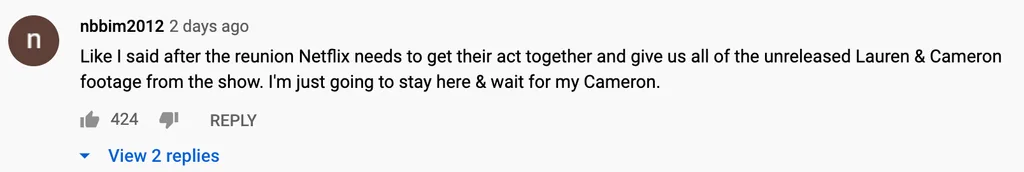Fans are totally into the Love is Blind couple.