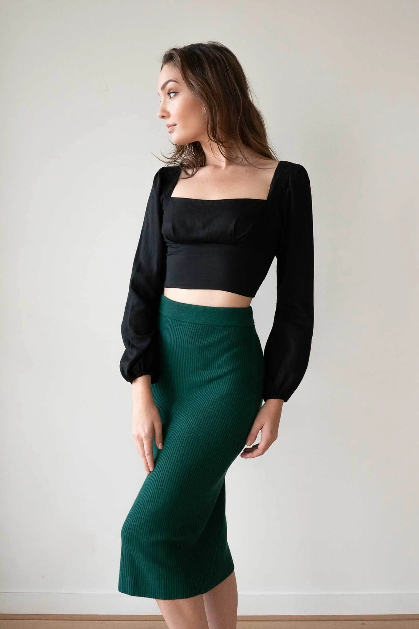 Amelia Black Blouse