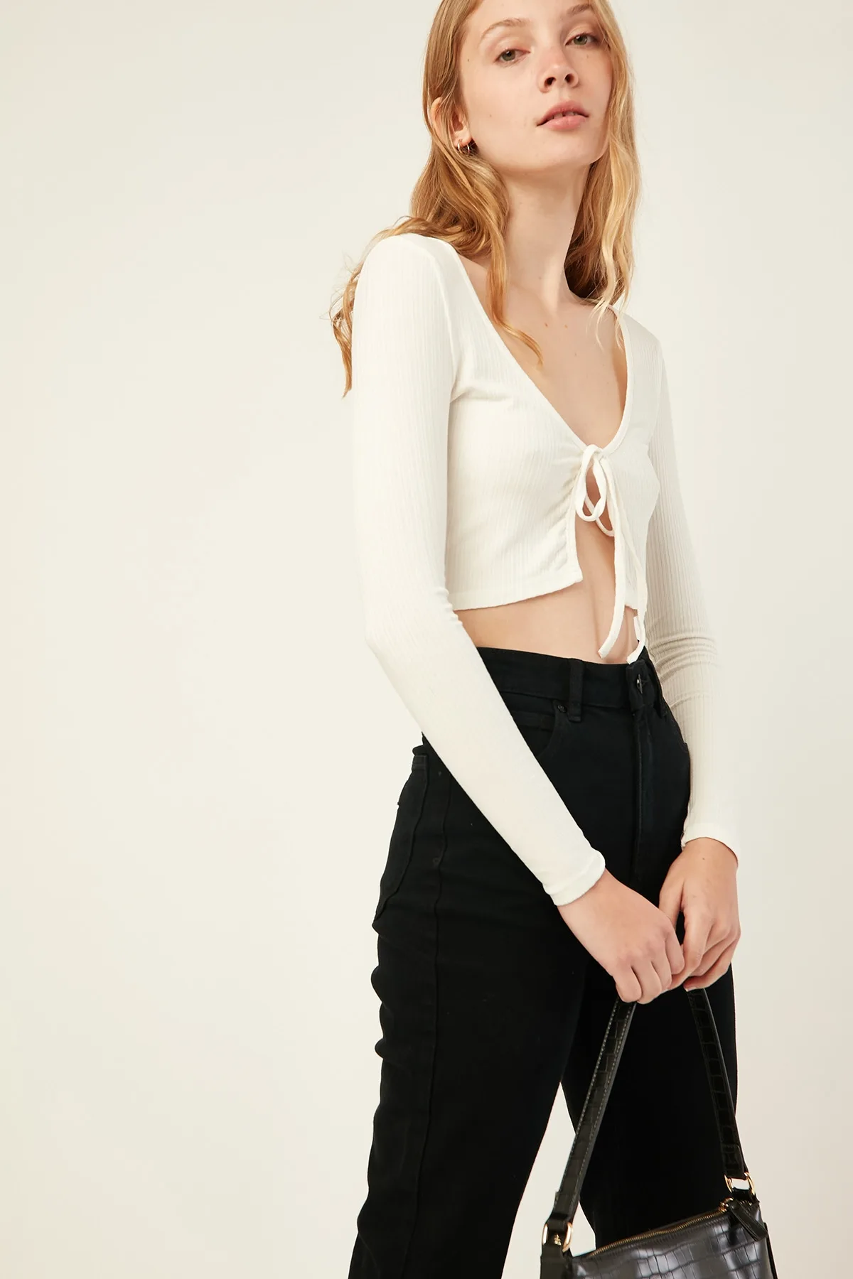 Tie front top