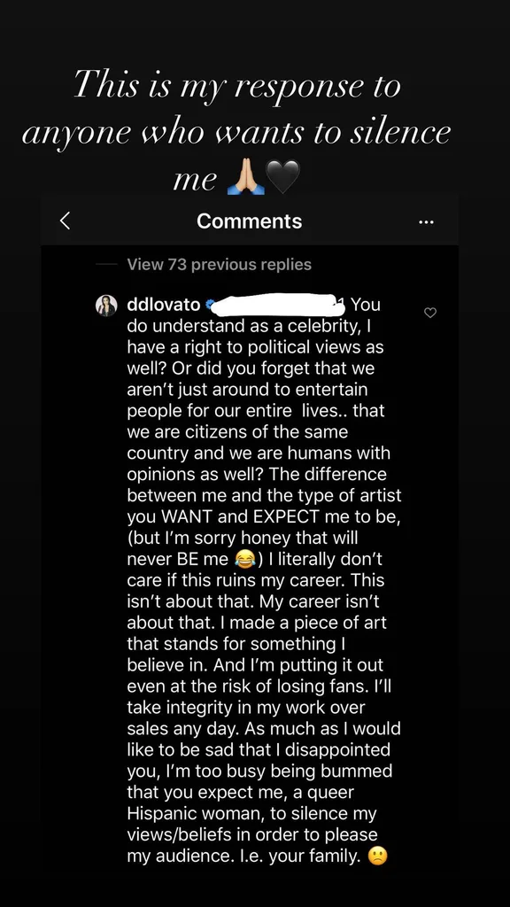 Demi Lovato new song commander in chief