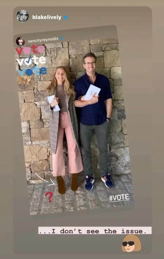 Blake Lively fake shoes feet