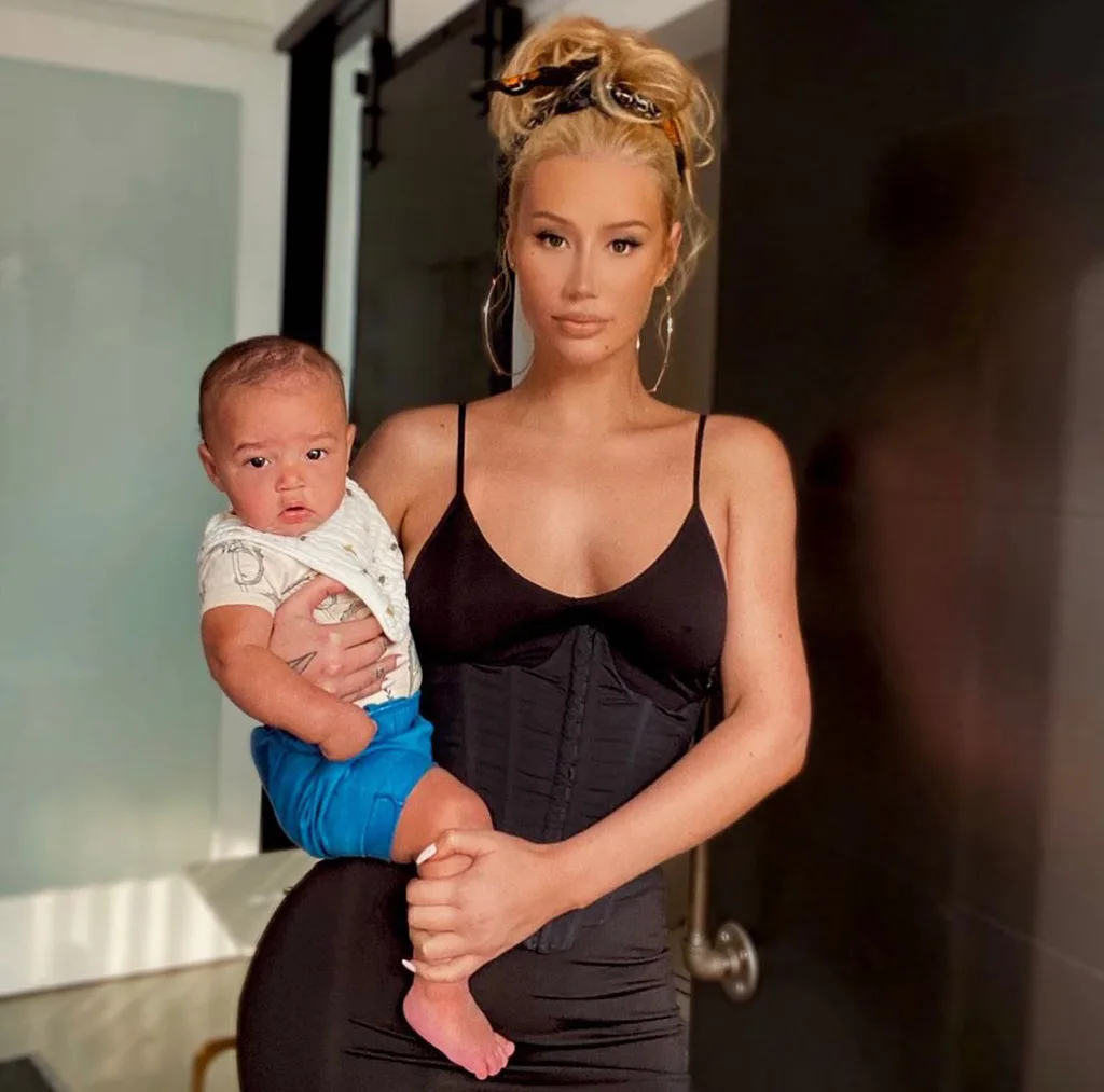 Iggy Azalea and baby Onyx.