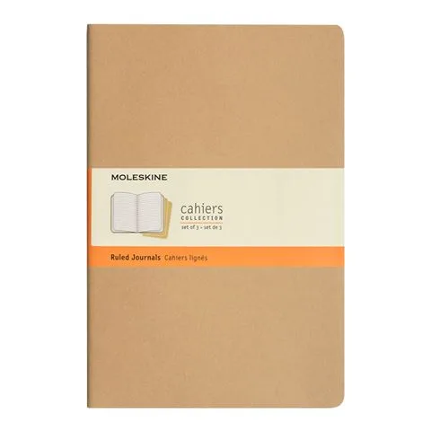 Cahier Large Ruled Notebook 3pce by Moleskine