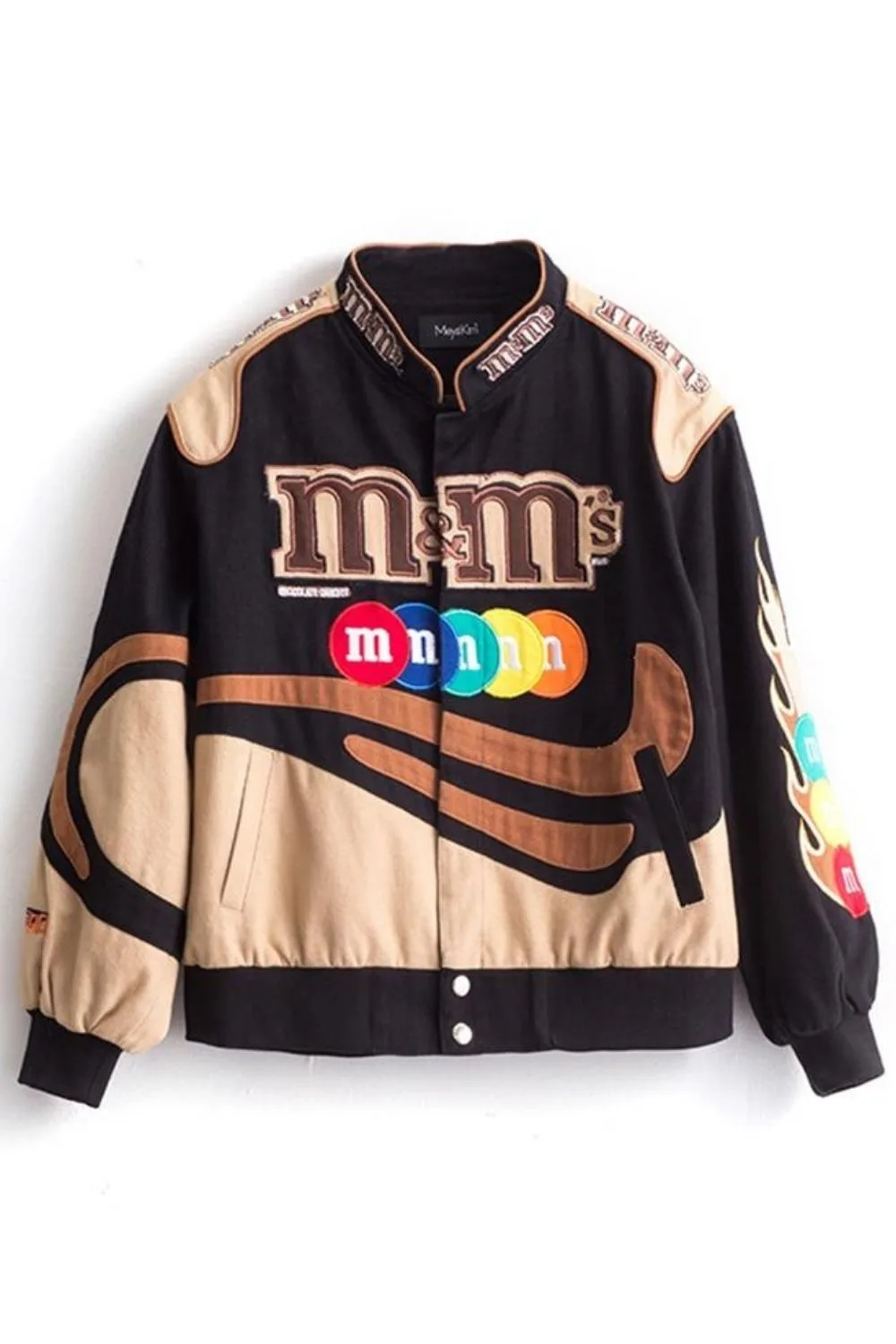 m&m racer bomber jacket