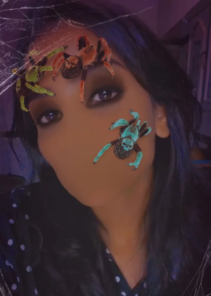 snapchat-filter-spooky-spiders