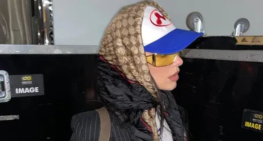 Wearing your headscarf like a 60s movie star is London Fashion Week’s favourite accessory