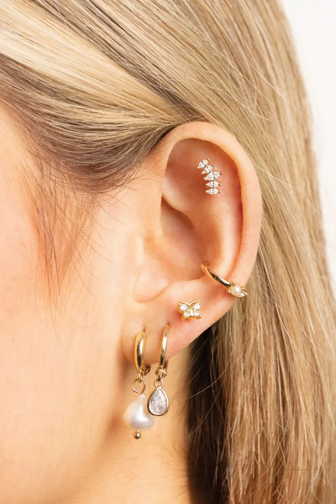 Bold meets understated for the ultimate piercing combo.