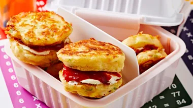 ham corn cheese pikelets