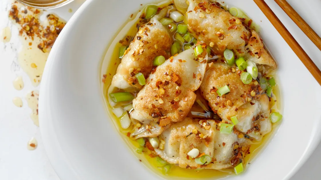 Pork and Prawn Pot Sticker Dumplings Recipe | New Idea