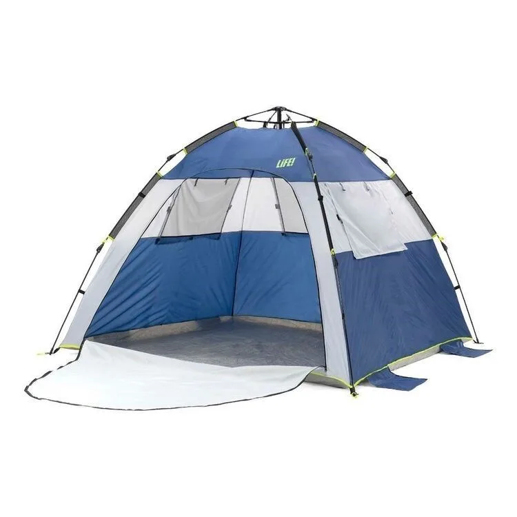 Life! Sumatra 2.0 Navy & Silver Beach Shelter