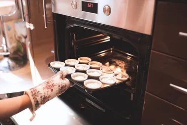 someone using a steam oven