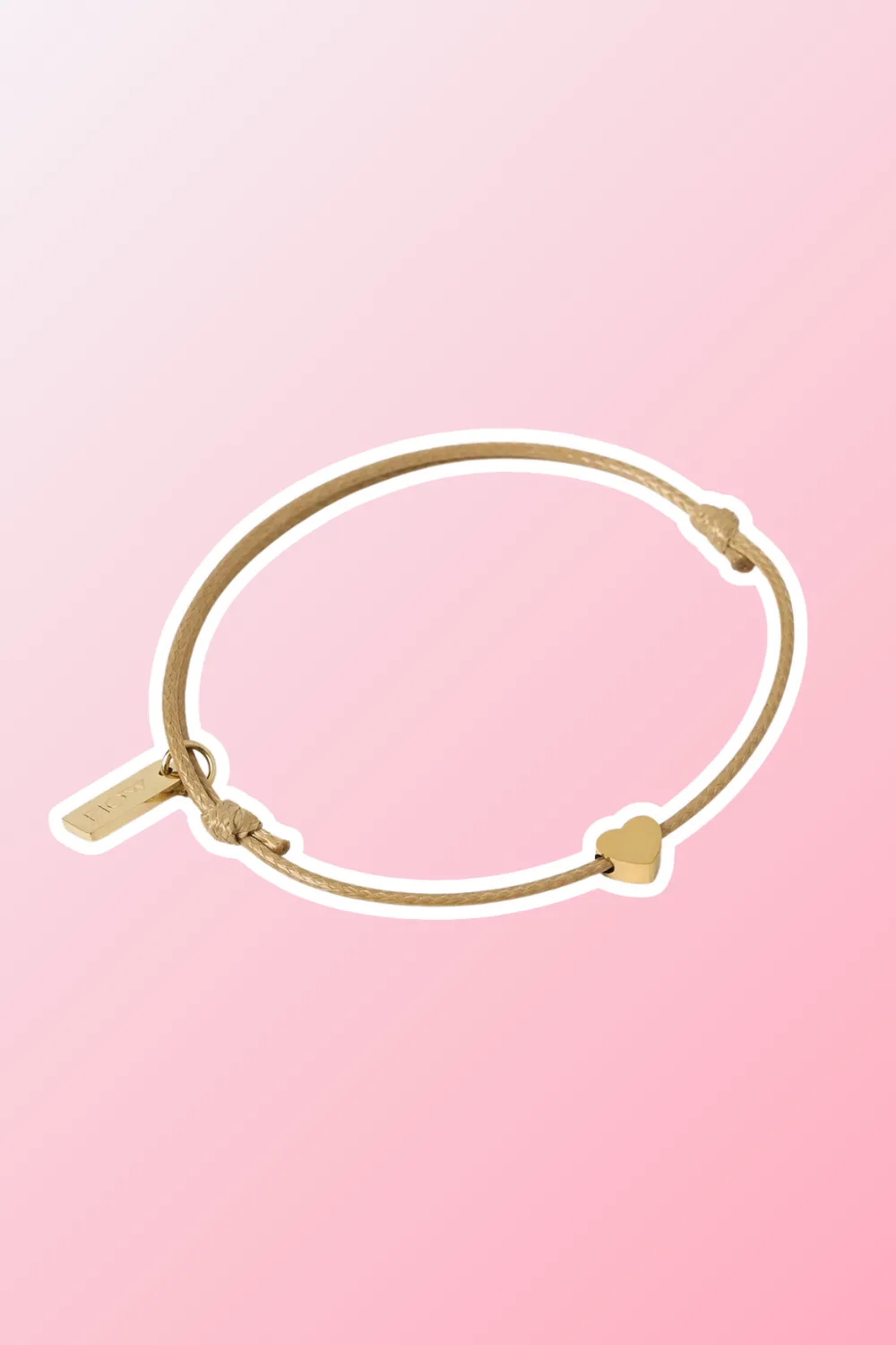 Arms of eve angel heart bracelet with gold heart