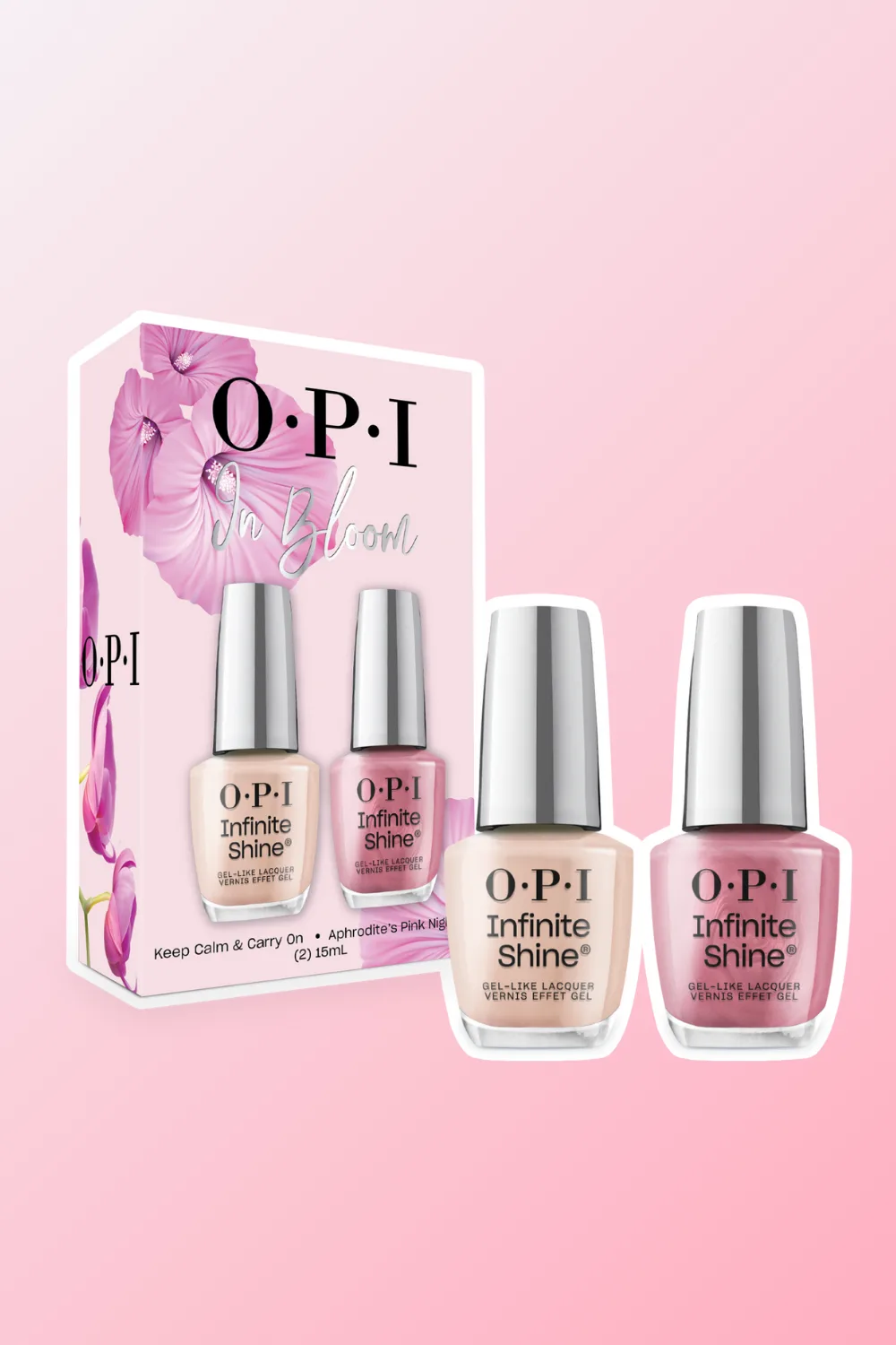 OPI infinite shine duo gift set pink nail polish