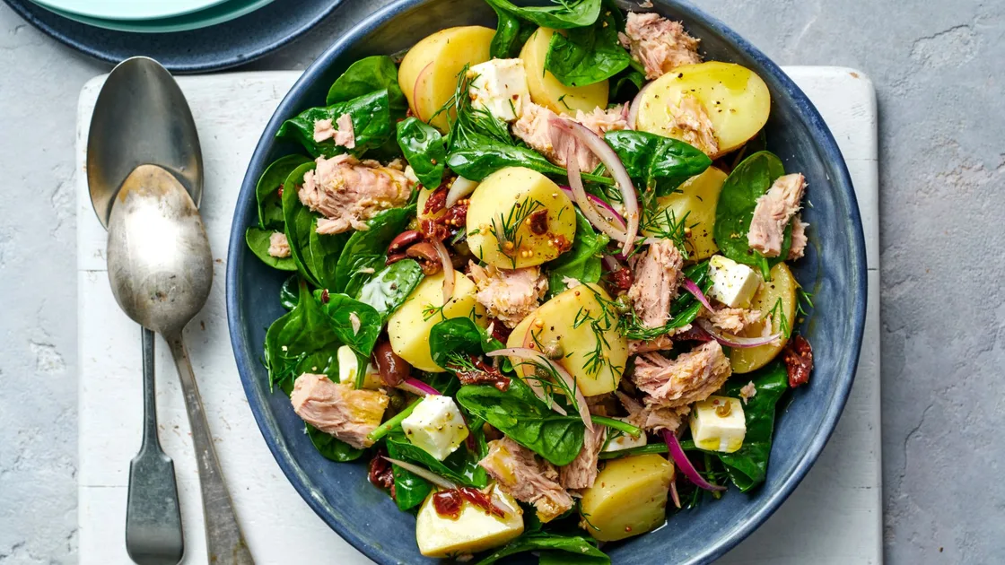 Elevate and refresh your palette with our Greek Tuna and Potato Salad