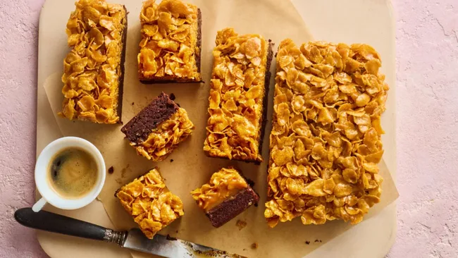 Caramel Cornflake Brownie