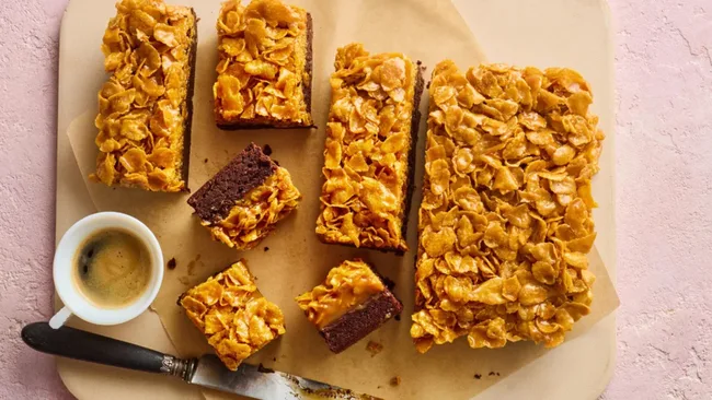 Caramel Cornflake Brownie