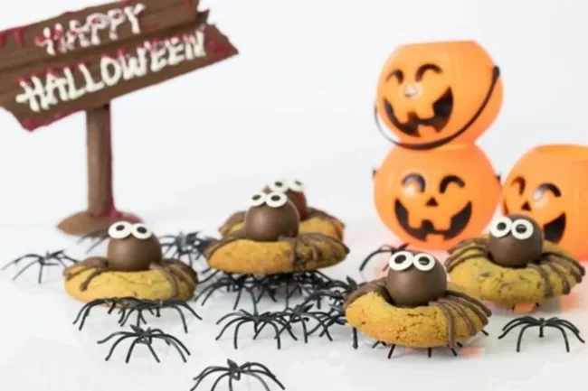 Spider Peanut Butter Cookies