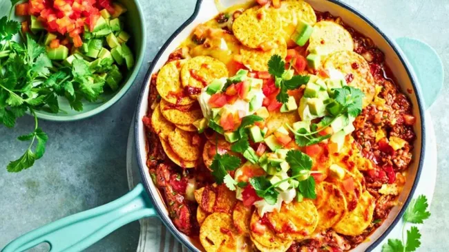 Chilli Con Carne Upside-Down Nachos