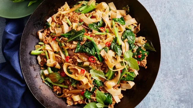 Thai Pork Drunken Noodles