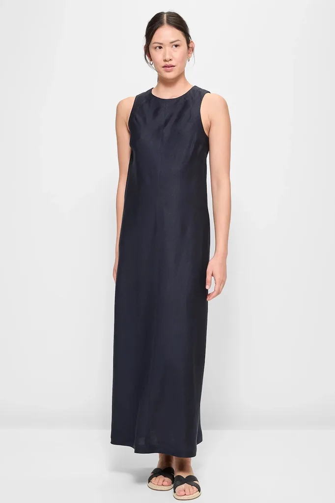 The Preview Linen Blend Maxi Shift Dress from Target.