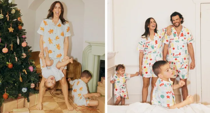 Don these matching Christmas pyjamas this festive season for a flurry of family memories