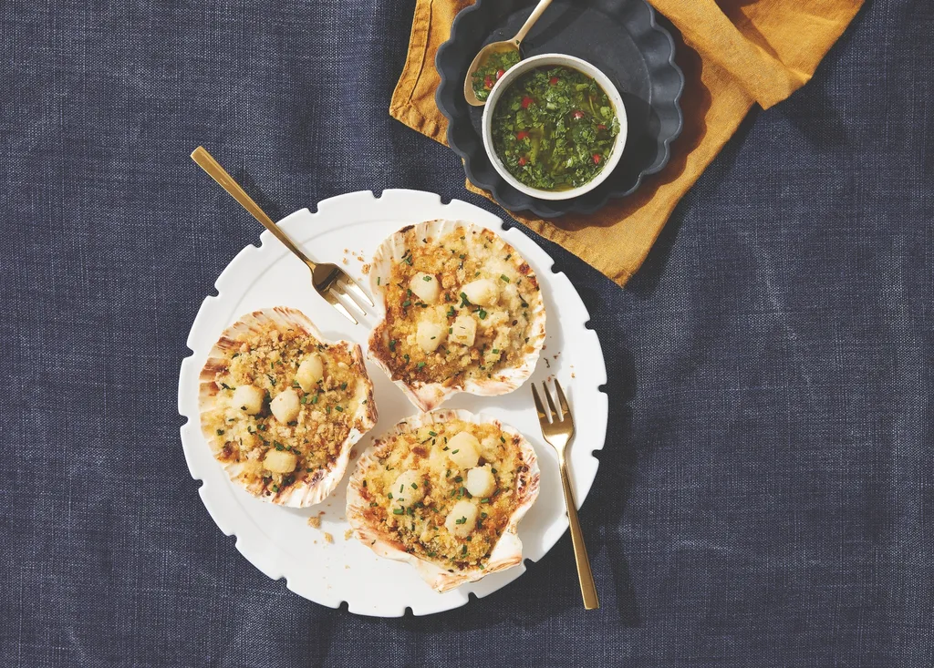 Scallop & Champagne Gratin