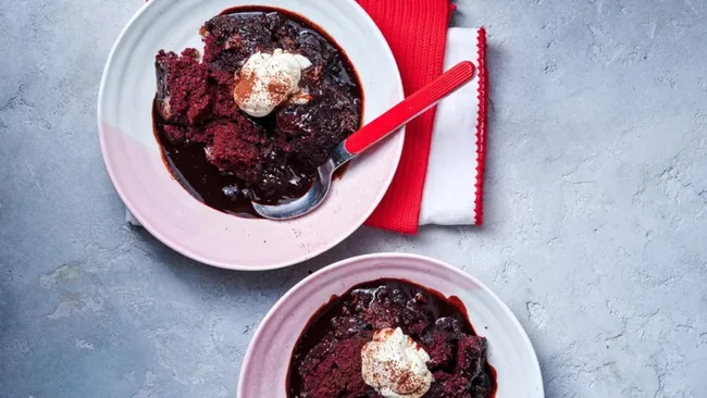 Bounty Red Velvet Pudding