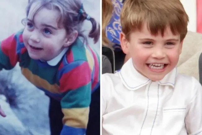 Princess Catherine / Kate Middleton and Prince Louis as kids