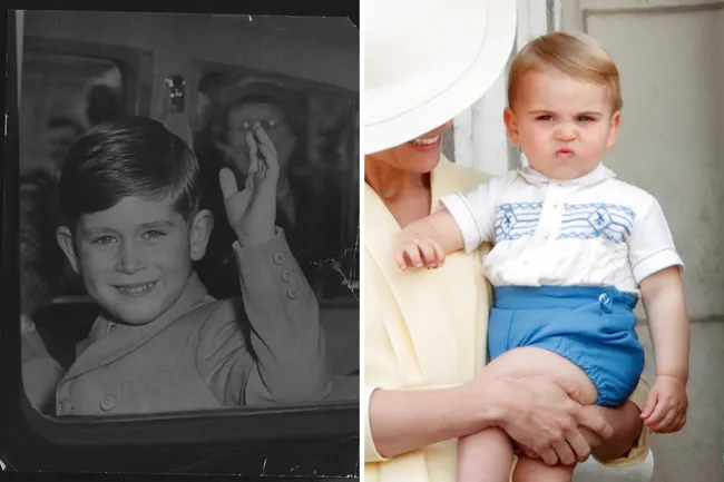 King Charles and Prince Louis as Children