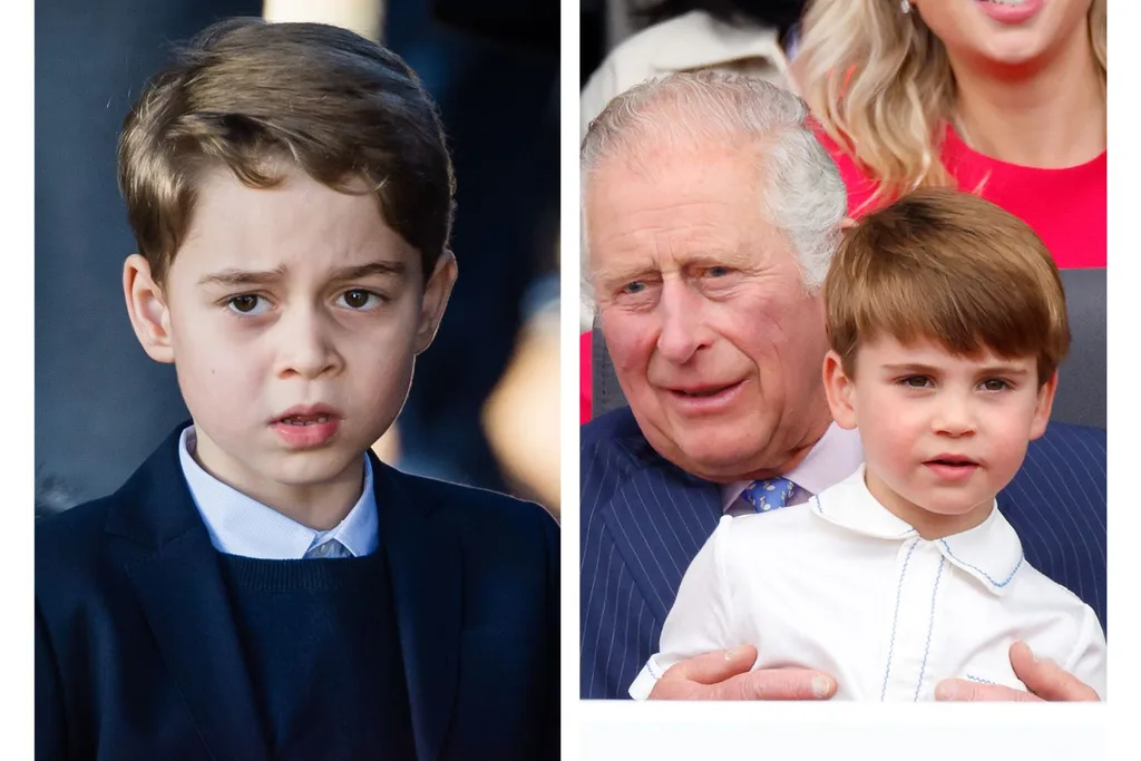 prince george and prince louis compared side by side