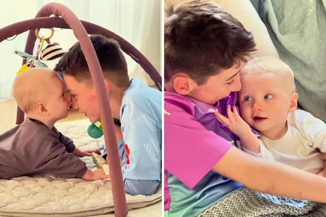 isabelle silbery's kids cuddling