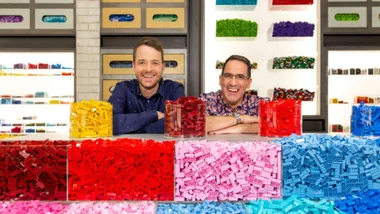 LEGO Masters Brickman and Hamish Blake