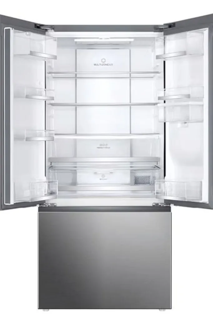 haier fridge with door open