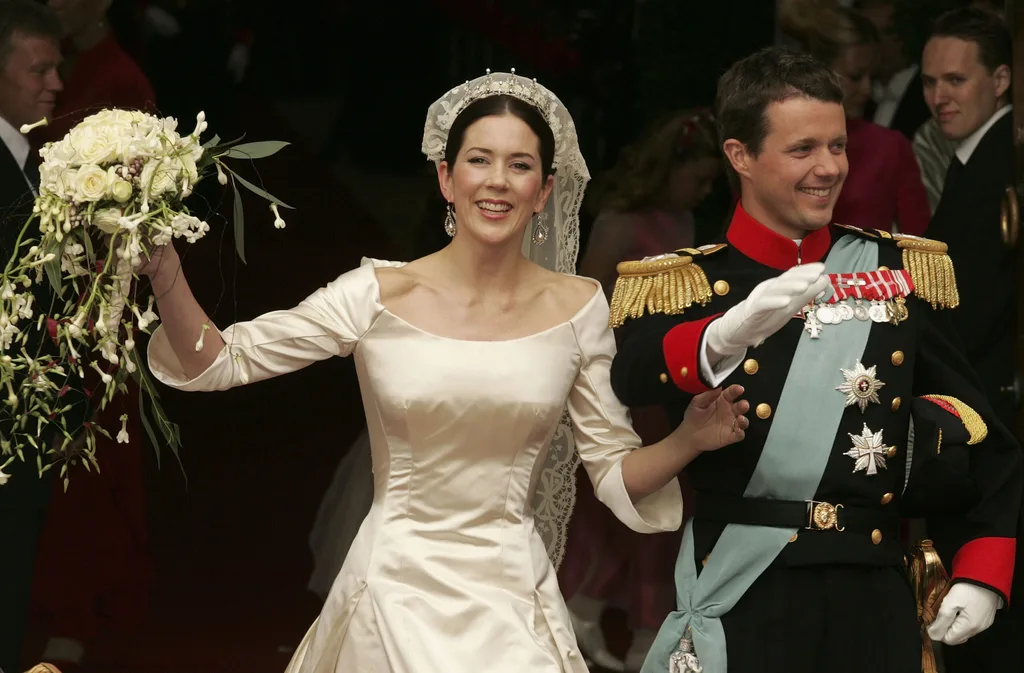mary frederk wedding day