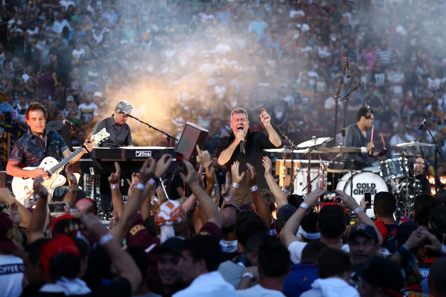 cold chisel performing on stage